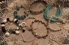 Lot Of 8 Bracelets – Different Styles , Metals Unknown – See Description/Photos