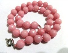 8mm-10mm Faceted Pink Morganite Gemstone Beads Necklace 18-48”
