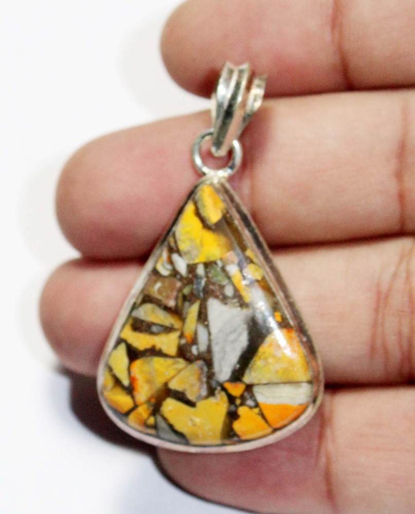 Bumble Bee Jasper Handmade Gemstone Pendant Jewelry Pendant Size 1.5 Inches