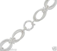 Hand-made Double Oval Link Chain Necklace Real Sterling Silver QVC J290034 51gr