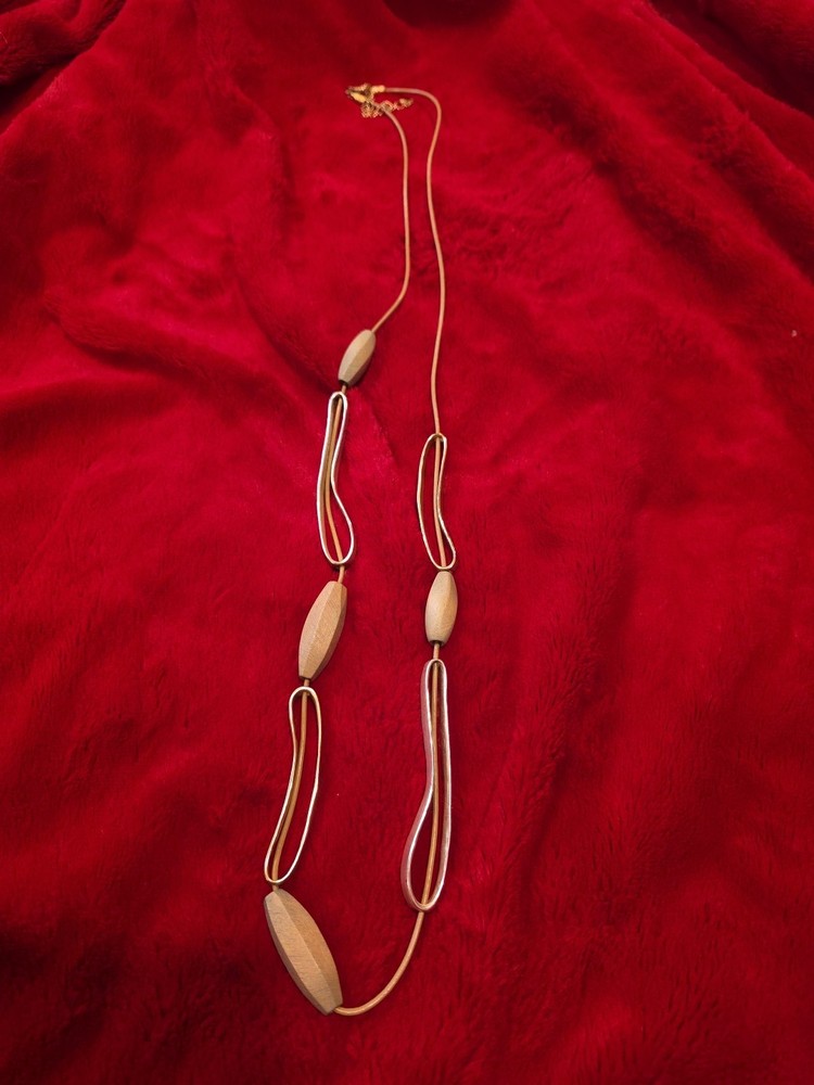 Unique Gold And Silver Necklace