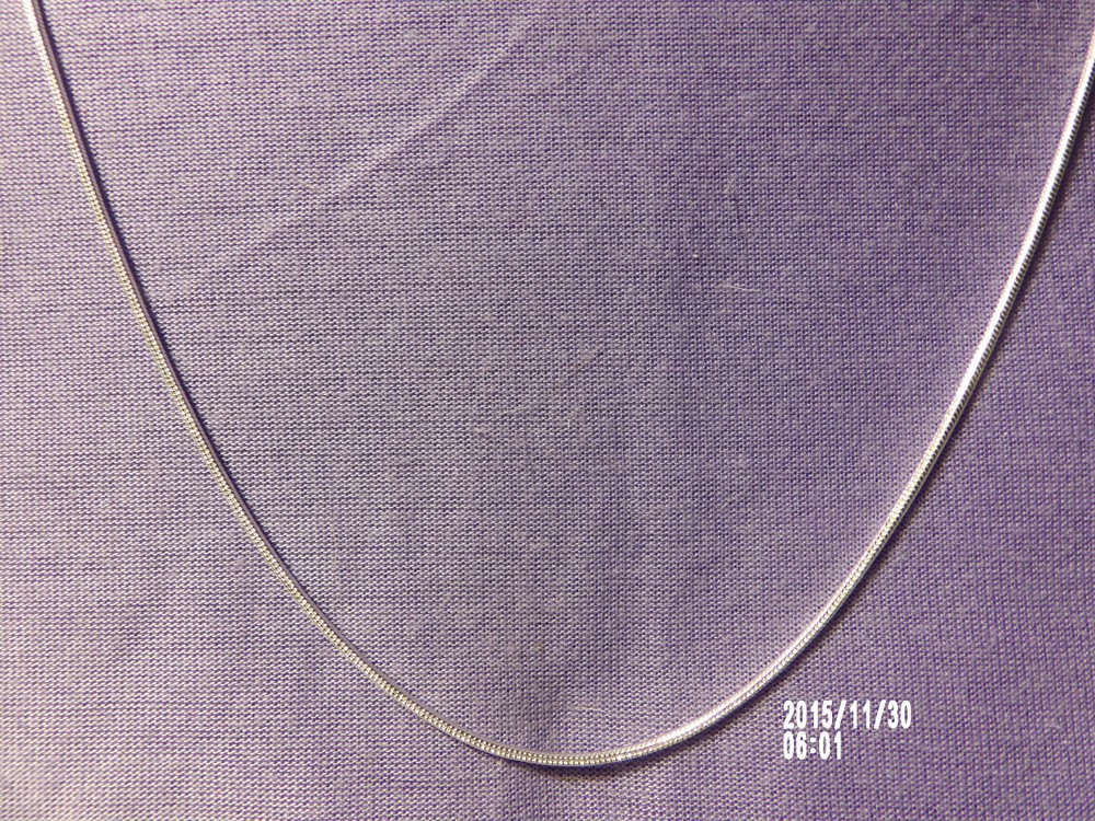 Beautiful Silver Flat Snake Chain-26 inches 2 mm .