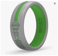 Enso Rings Star Wars Luke Green Lightsaber – Silicone Ring – Various Sizes