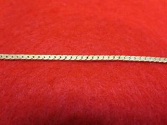 14 KT GOLD PLATED 20 INCH 2.5MM HERRINGBONE CHAIN NECKLACE