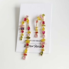 Other Stories Crystal Statement Drop Earrings Chic Women Party Vacation Jewelry
