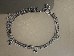 Solid Sterling Silver Anklet With Bells 21-23cm bells Bohemian Byron Gypsy NWT