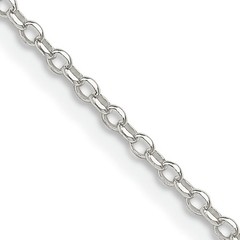 Sterling Silver 1.75mm 8 Side Diamond Cut Cable Chain 20″