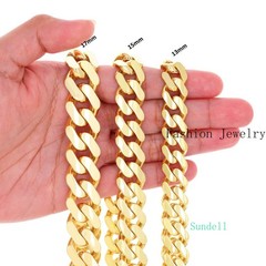 14k Yellow Gold Miami Cuban Royal Monaco Chain 5mm-17mm Necklace Bracelet 7″-30″