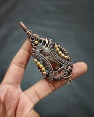 Dragon Bloodstone Pendant Copper Wire Wrapped Pendant Designer Pendant Gemstone