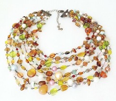 Lia Sophia BEAUMONT Multi-Strand w/ Beads Necklace $110