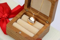 with Zigzag White Crystal Accent Design, XPPT1255 Round Rose Gold Pendant