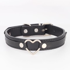 SEX WIFE Choker DIY BDSM Gift Necklace Heart Custom Collar Chain Metal Leash Q4