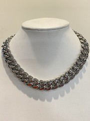 18mm Men’s Miami Cuban Link KILO Choker White Gold Stainless Real Hip Hop Chain