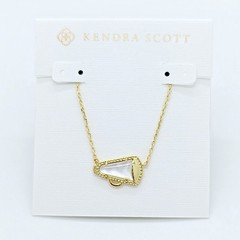 New Kendra Scott Cheer Gold Pendant Necklace In Ivory Shell