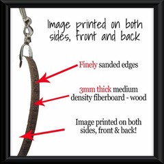 Retro Library Book Checkout Card Dangle Bar Earrings Wood Handcrafted Gift