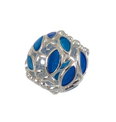 New 100% Authentic PANDORA Blue Splash Openwork Swimming Fish Charm 79469901