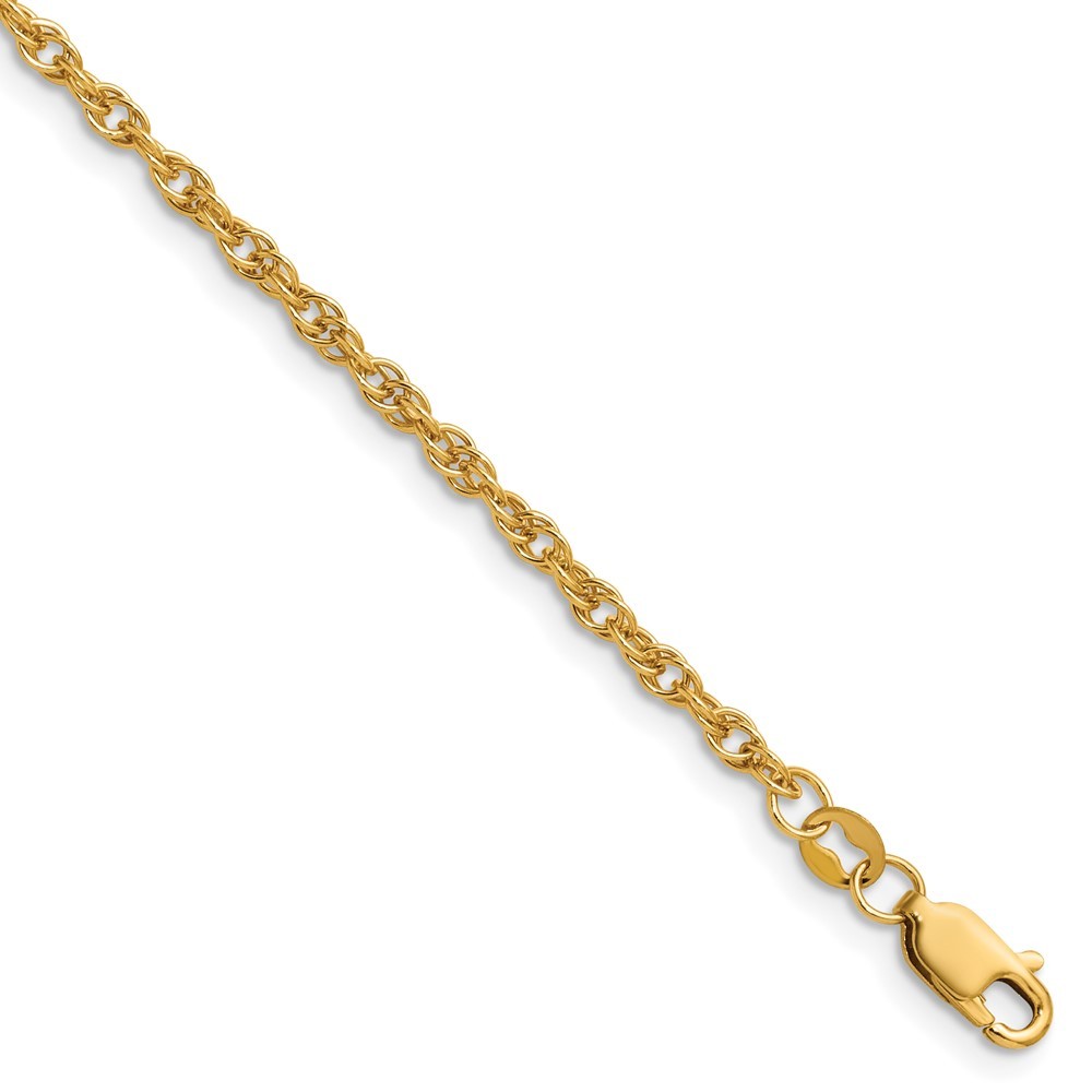 1/20 14K Gold Filled 2.5mm Solid Ropa Chain Necklace