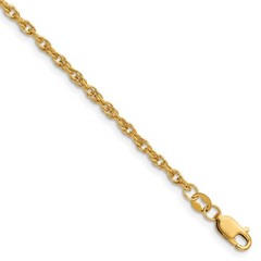 1/20 14K Gold Filled 2.5mm Solid Ropa Chain Necklace