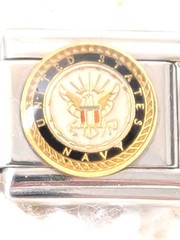Authentic Casa D’ Oro Italian Charm United States NAVY Seal 9mm Classic K184