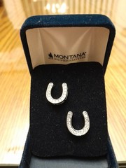 Montana Silversmiths Horse Shoe Earrings