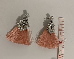 NEW Tassel Statement Earrings Dangle Drop Rhinestone Crystal Glamour