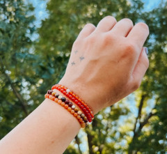 2025HOT 4mm Orange Aventurine Eco Friendly Handmade Bracelet Gift For Women
