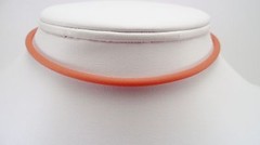 3mm Rubber cord Necklace You pick length & color sterling silver USA SELLER