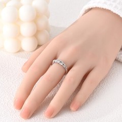 MULA Original Hemp Rope Thread Ring AAA CZ For Women Jewelry 925 Sterling Silver