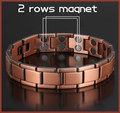 Men’s Bracelet Magnetic Therapy Arthritis Pain Relief Pure Solid Copper Bangle