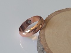 Pure Solid Copper Magnetic Ring – Arthritis Therapy Energy 6 mm Dome Ring