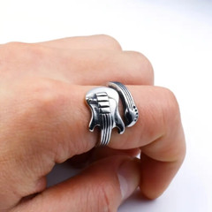 Guitar Open Ring Adjustable Resizable Music Instrument Jewelry