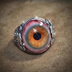 Adjustable Dark Lore Rings Eye Of The Curtain Ring Eyeball Design Rings Gifts