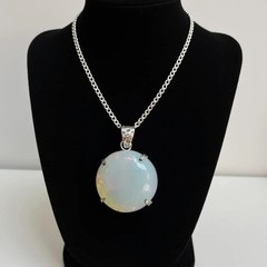 Bi-Color Pendant 70.45 Ct Welo Opal Round Cut Natural Untreated Loose Gemstone