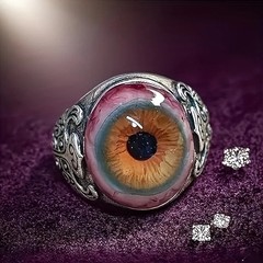 Adjustable Dark Lore Rings Eye Of The Curtain Ring Eyeball Design Rings Gifts