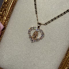 Virgin Mary Crystal heart