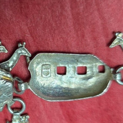 Sterling Silver 7” Noah’s Ark Bracelet 2 by 2 Animals Christian Religious 7.29g