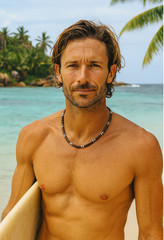 Puka Surfer Necklace Choker Men Women Brown Hawaiian Coconut Beach Chain 22in
