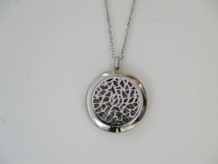 Stainless Steel Aromatherapy Essential Oil Diffuser Necklace Locket Pendant