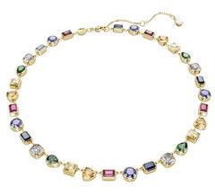 Swarovski Imber Tennis necklace Mixed cuts Multicolored Gold-tone plated 5662915