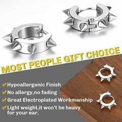 Stainless Steel Hoop Earrings Small Hoop Loop Huggie Ear Piercings for Men Women