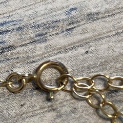 Sun Moon Necklace 1/20 14k GF spring Ring Clasp Chain Pendant 16″ estate find