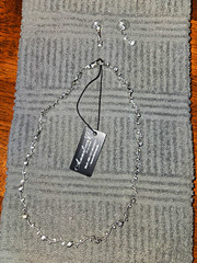 Annabelle by Design Silver Tone Crystal Jewelry Set Necklace & Earrings