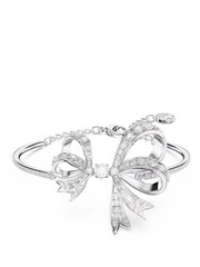 Swarovski Volta bangle Bow, White, Rhodium plated-5647563 New