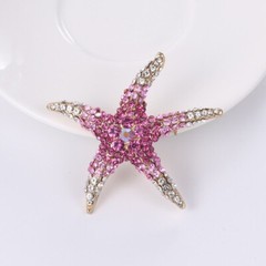Fashion Starfish Brooch Pins Men Women Creative Corsage Animal Brooches Jewelry