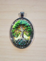 Tree Of Life Oval Jewelry Vintage Silvery Gothic Strength Pendant Necklace