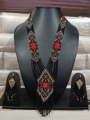 Handmade Seed Bead Necklace American Style Wisher Necklace Boho Beaded Flower
