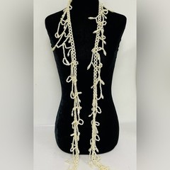 Source Unknown Cream Multi-Strand Necklace