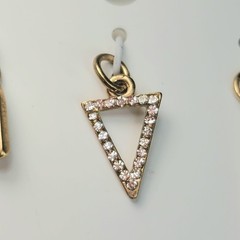 Apt.9 NEW Charms Gold Tone Geometric Diamond Triangle Bar Bracelet Necklace