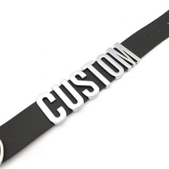 Kink Party Personalized Name Collar Necklace PU Leather Choker BDSM Accessory S2