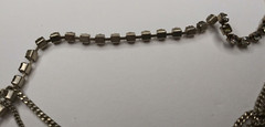 Multi-strand Chains Design with Rhinestones Necklace Fashion Costume Jewelry